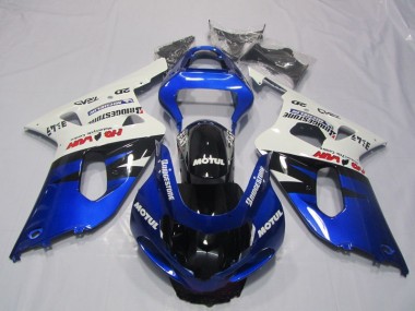 2001-2003 Blue White Motul Suzuki GSXR600 Motorcyle Fairings UK