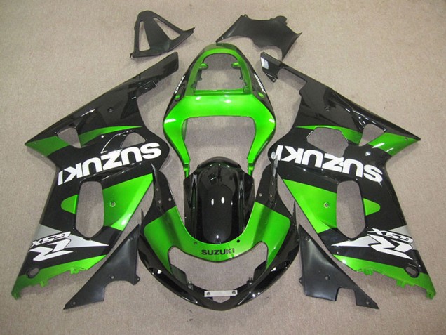 2001-2003 Black Green Suzuki GSXR600 Motorbike Fairing UK 2001-2003 Black Green Suzuki GSXR600 Motorbike Fairing UK