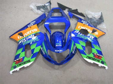 2001-2003 Blue Green Telefumia Movistar Suzuki GSXR600 Motorcycle Bodywork UK