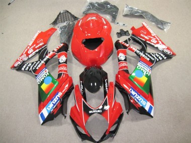 2004-2005 Red Black Suzuki GSXR600 Motorcycle Fairing Kit UK
