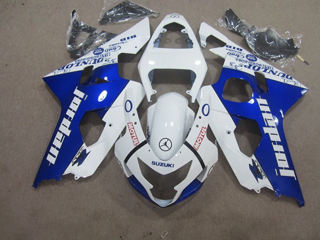 2004-2005 White Blue Motul Suzuki GSXR600 Motorbike Fairing UK 2004-2005 White Blue Motul Suzuki GSXR600 Motorbike Fairing UK