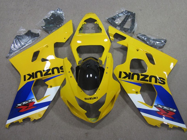 2004-2005 Yellow Blue Suzuki GSXR600 Motor Bike Fairings UK 2004-2005 Yellow Blue Suzuki GSXR600 Motor Bike Fairings UK