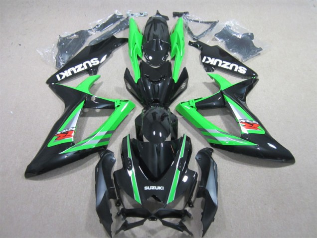 2006-2007 Black Green Suzuki GSXR600 Bike Fairings UK 2006-2007 Black Green Suzuki GSXR600 Bike Fairings UK