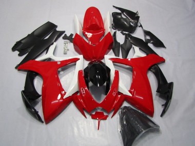 2006-2007 Red Black Suzuki GSXR600 Motorcycle Replacement Fairings UK