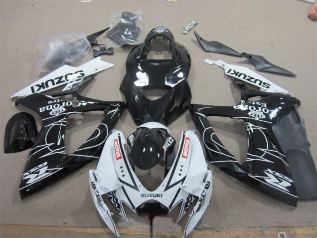 2006-2007 Black White Corona Extra Motul Suzuki GSXR600 Motorcycle Fairings UK 2006-2007 Black White Corona Extra Motul Suzuki GSXR600 Motorcycle Fairings UK