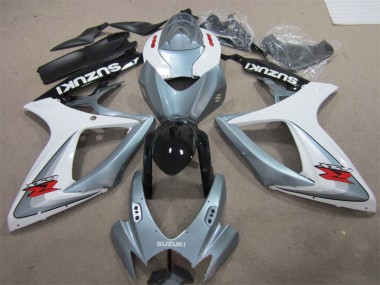 2006-2007 White Grey Suzuki GSXR600 Motorbike Fairings UK