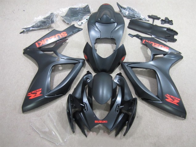 2006-2007 Black Red Decal Suzuki GSXR600 Motorcycle Fairing UK 2006-2007 Black Red Decal Suzuki GSXR600 Motorcycle Fairing UK