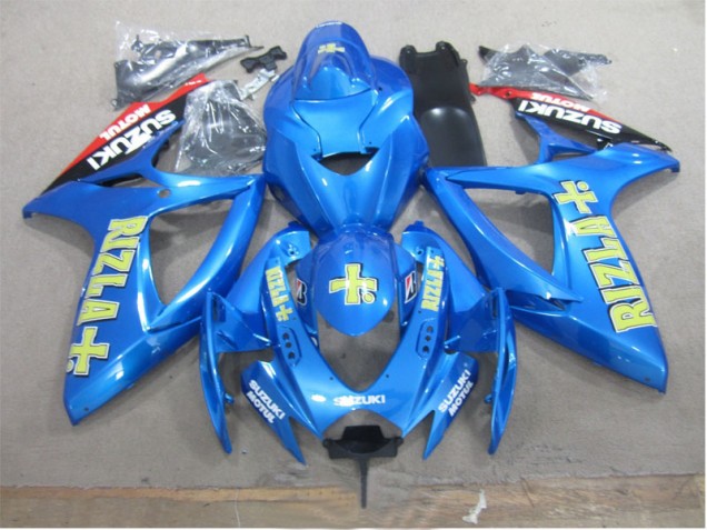 2006-2007 Blue Yellow Rizla Suzuki GSXR600 Motorbike Fairing UK