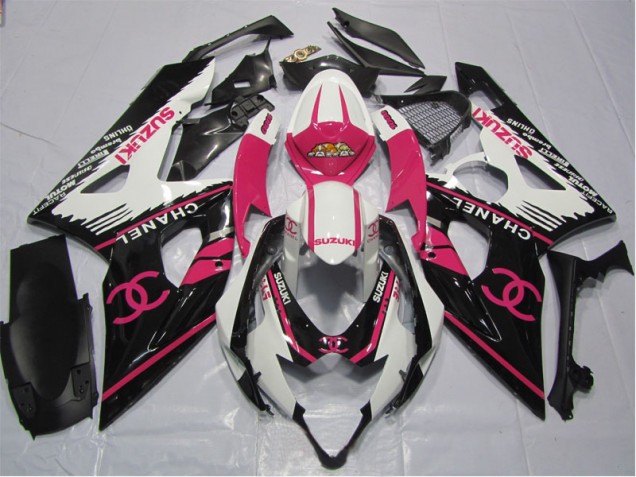 2006-2007 Pink Chanel Suzuki GSXR600 Bike Fairings UK 2006-2007 Pink Chanel Suzuki GSXR600 Bike Fairings UK