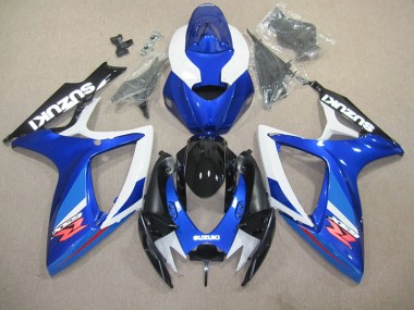 2006-2007 Blue White Suzuki GSXR600 Replacement Fairings UK