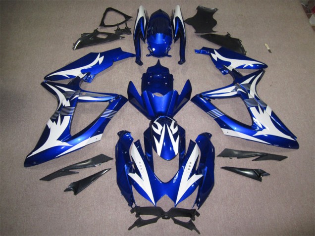 2008-2010 Blue White Suzuki GSXR600 Motorcycle Bodywork UK 2008-2010 Blue White Suzuki GSXR600 Motorcycle Bodywork UK