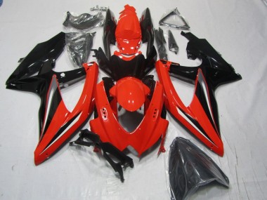 2008-2010 Red Black Suzuki GSXR600 Moto Fairings UK