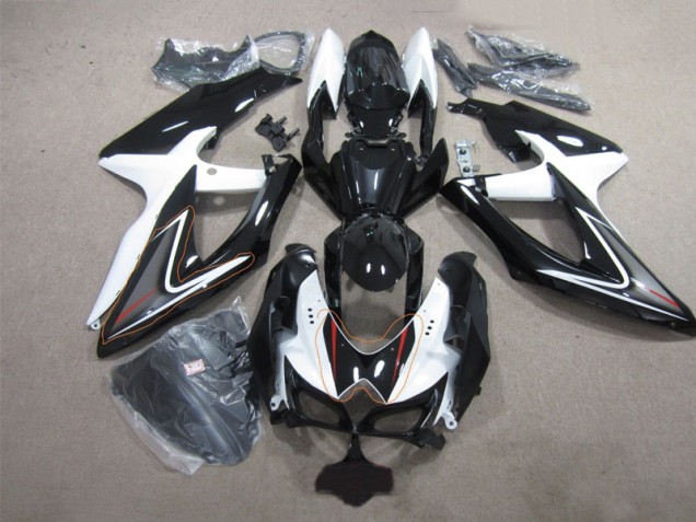2008-2010 Black White Suzuki GSXR600 Replacement Fairings UK 2008-2010 Black White Suzuki GSXR600 Replacement Fairings UK