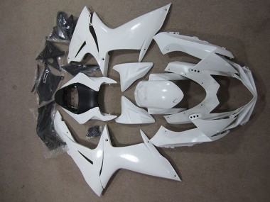 2011-2021 White Suzuki GSXR600 Replacement Fairings UK