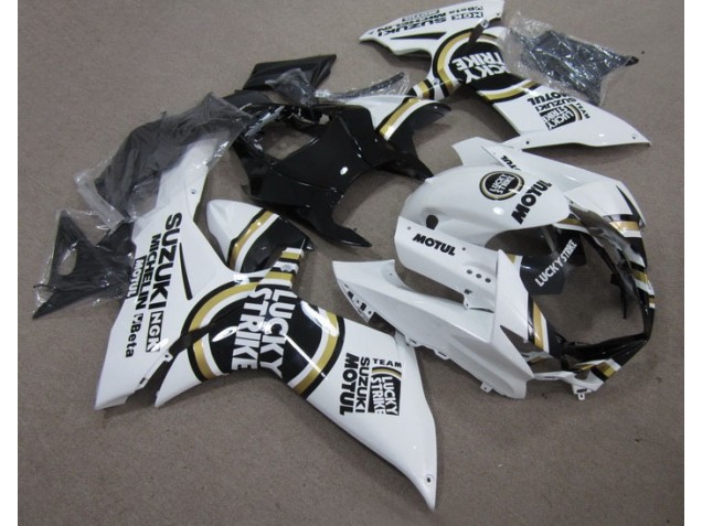 2011-2021 White Lucky Strike Black Motul Suzuki GSXR600 Motor Fairings UK 2011-2021 White Lucky Strike Black Motul Suzuki GSXR600 Motor Fairings UK