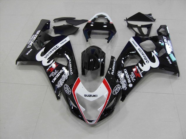 2004-2005 Black Red Beacon Suzuki GSXR750 Motorbike Fairings UK 2004-2005 Black Red Beacon Suzuki GSXR750 Motorbike Fairings UK