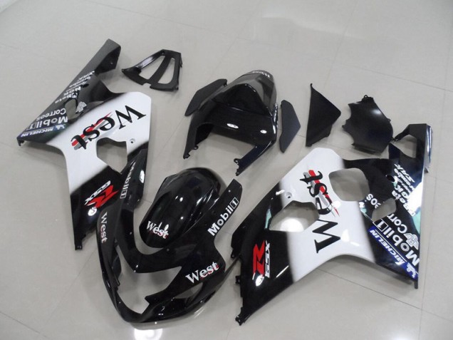 2004-2005 Black West Suzuki GSXR750 Bike Fairing Kit UK 2004-2005 Black West Suzuki GSXR750 Bike Fairing Kit UK