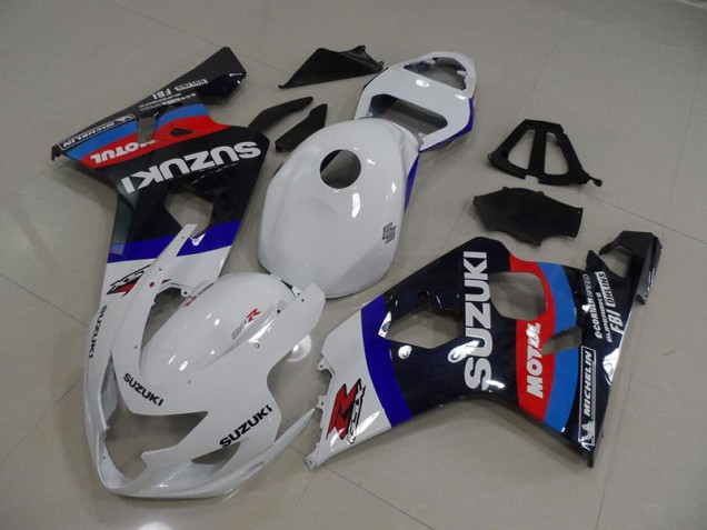 2004-2005 Wite Blue Motul Suzuki GSXR750 Motorcycle Bodywork UK 2004-2005 Wite Blue Motul Suzuki GSXR750 Motorcycle Bodywork UK