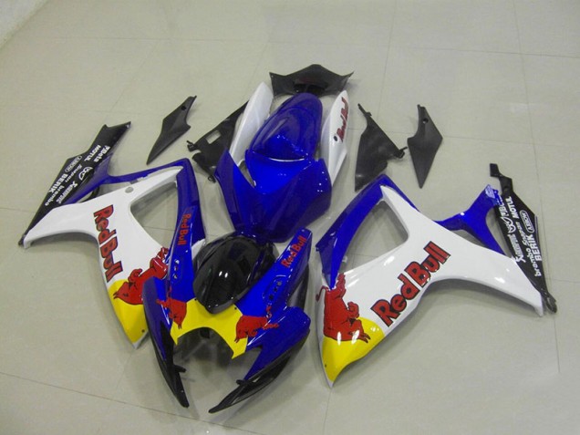 2006-2007 Blue White Red Bull Suzuki GSXR750 Motorcyle Fairings UK 2006-2007 Blue White Red Bull Suzuki GSXR750 Motorcyle Fairings UK