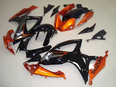 2006-2007 Black Orange Suzuki GSXR750 Motorbike Fairing UK