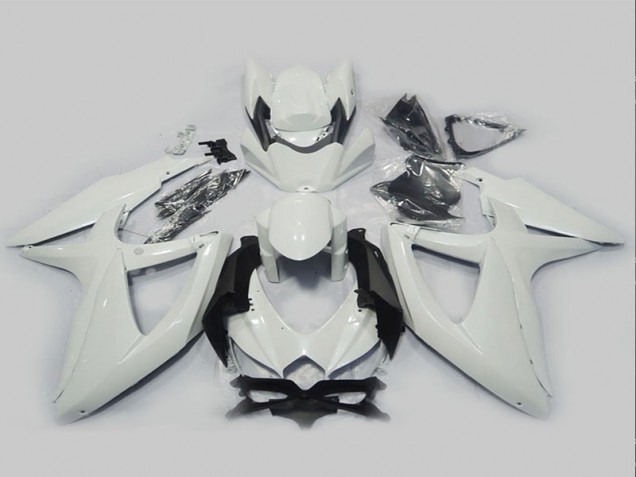 2008-2010 White Suzuki GSXR750 Motorcycle Fairing Kits UK 2008-2010 White Suzuki GSXR750 Motorcycle Fairing Kits UK