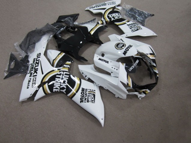 2011-2021 White Lucky Strike Black Motul Suzuki GSXR750 Bike Fairings UK 2011-2021 White Lucky Strike Black Motul Suzuki GSXR750 Bike Fairings UK