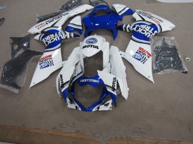 2011-2021 White Lucky Strike Motul Suzuki GSXR750 Motorbike Fairing UK