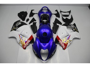 1996-2007 Blue White Suzuki GSXR1300 Hayabusa Motor Bike Fairings UK