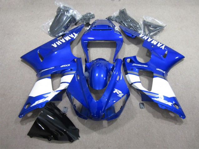 1998-1999 Blue White Decal Yamaha YZF R1 Moto Fairings UK 1998-1999 Blue White Decal Yamaha YZF R1 Moto Fairings UK