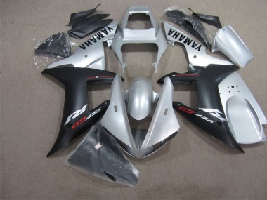 2004-2006 Silver Black Yamaha YZF R1 Motorcycle Fairings UK