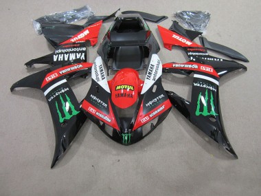 2004-2006 Red White Black Motul Yamaha YZF R1 Motorcycle Fairing UK