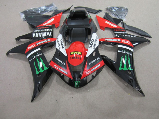 2004-2006 Red White Black Motul Yamaha YZF R1 Motorcycle Fairing UK 2004-2006 Red White Black Motul Yamaha YZF R1 Motorcycle Fairing UK