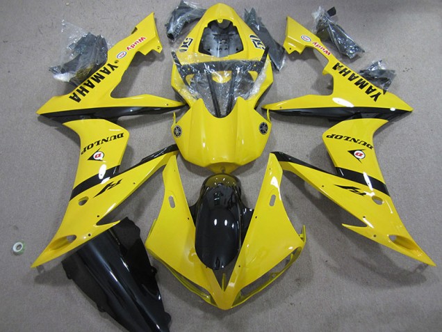 2004-2006 Yellow Dunlop Yamaha YZF R1 Motorcycle Fairing Kits UK 2004-2006 Yellow Dunlop Yamaha YZF R1 Motorcycle Fairing Kits UK