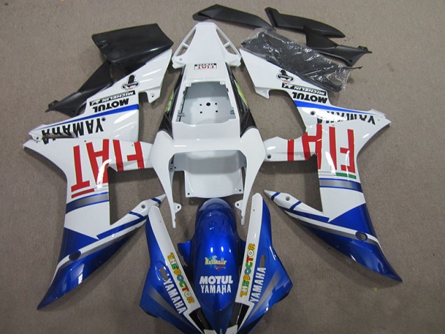2004-2006 Blue White Motul Fiat Yamaha YZF R1 Bike Fairing UK