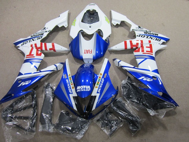 2004-2006 Blue White Motul Fiat Yamaha YZF R1 Motorbike Fairing Kits UK 2004-2006 Blue White Motul Fiat Yamaha YZF R1 Motorbike Fairing Kits UK