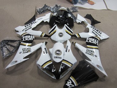 2004-2006 Black White Lucky Strike Yamaha YZF R1 Motorcyle Fairings UK
