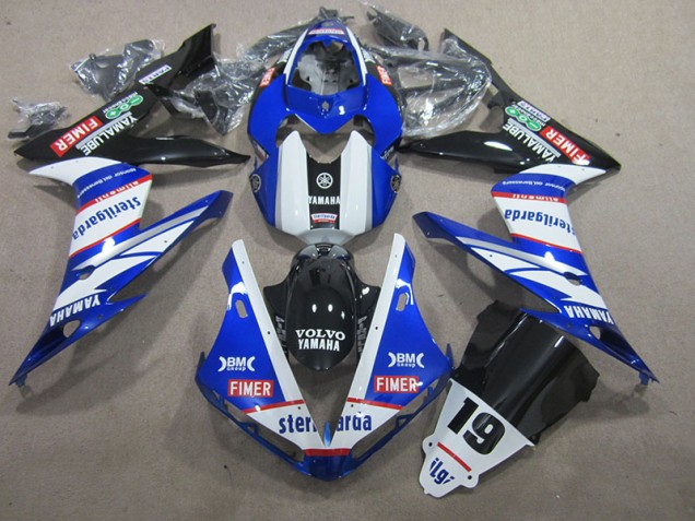 2004-2006 Blue White Volvo Sterilgarda 19 Yamaha YZF R1 Replacement Fairings UK 2004-2006 Blue White Volvo Sterilgarda 19 Yamaha YZF R1 Replacement Fairings UK