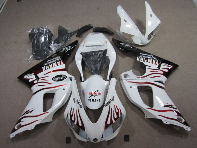 2009-2011 White Black Red Shark Yamaha YZF R1 Bike Fairing Kit UK 2009-2011 White Black Red Shark Yamaha YZF R1 Bike Fairing Kit UK