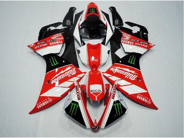 2012-2014 Red White Rocol Yamaha YZF R1 Replacement Motorcycle Fairings UK 2012-2014 Red White Rocol Yamaha YZF R1 Replacement Motorcycle Fairings UK