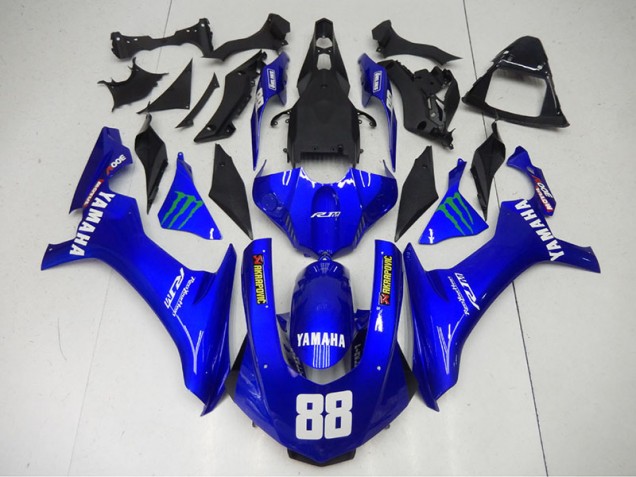 2015-2019 Blue Monster 88 Yamaha YZF R1 Motorcycle Fairings UK 2015-2019 Blue Monster 88 Yamaha YZF R1 Motorcycle Fairings UK