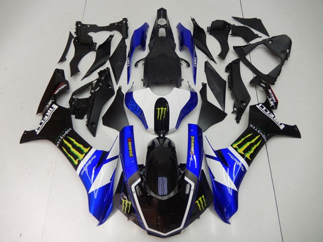 2015-2019 Blue Black Monster Yamaha YZF R1 Motorbike Fairings UK
