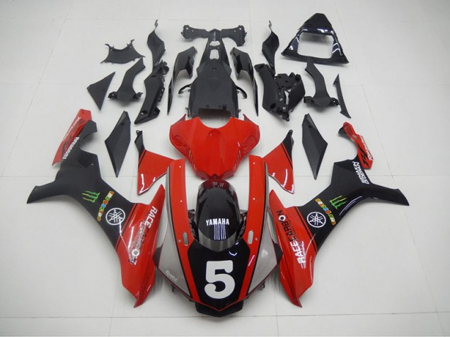 2015-2019 Black Red 5 Yamaha YZF R1 Motorcycle Fairing Kit UK 2015-2019 Black Red 5 Yamaha YZF R1 Motorcycle Fairing Kit UK