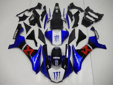 2015-2019 Black Blue Yamaha YZF R1 Motorbike Fairing Kits UK