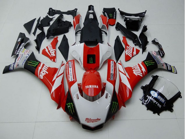 2015-2019 Red White Monster Yamaha YZF R1 Moto Fairings UK 2015-2019 Red White Monster Yamaha YZF R1 Moto Fairings UK