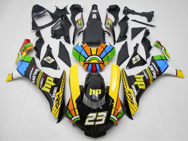 2015-2019 Yellow Black 23 Yamaha YZF R1 Motorcyle Fairings UK 2015-2019 Yellow Black 23 Yamaha YZF R1 Motorcyle Fairings UK