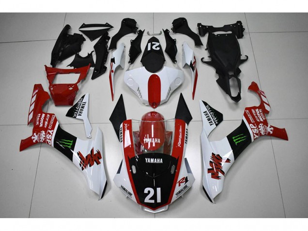 2015-2019 Red Black 21 Yamaha YZF R1 Motorcycle Fairings Kit UK