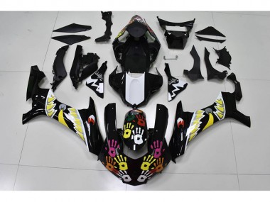 2015-2019 Black White Yamaha YZF R1 Motorcylce Fairings UK