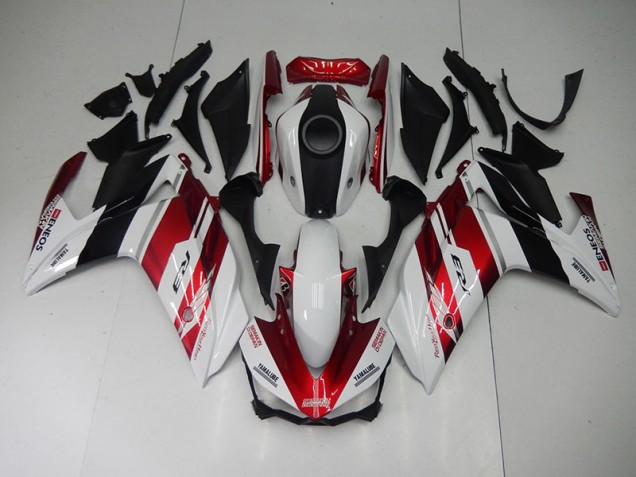 2015-2022 Black Red White Yamaha YZF R3 Motorcycle Fairings UK 2015-2022 Black Red White Yamaha YZF R3 Motorcycle Fairings UK