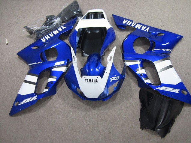 1998-2002 Blue White Yamaha YZF R6 Replacement Fairings UK 1998-2002 Blue White Yamaha YZF R6 Replacement Fairings UK