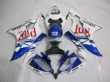 2006-2007 Blue White Fiat Yamaha YZF R6 Motorcyle Fairings UK